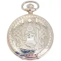 Klassik Taschenuhr Handaufzug Silber Numbers Flora