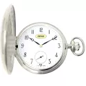 Klassik Taschenuhr Handaufzug Silber Numbers