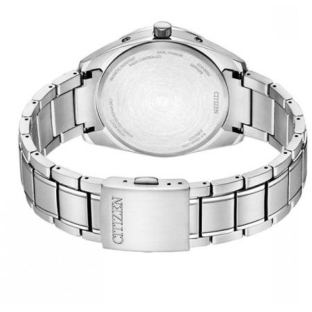 CITIZEN Global Weltzeit Eco Drive Solar Funkuhr Titanband blau