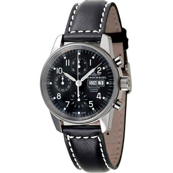 ZENO-WATCH BASEL, Pilot Classic, Automatik Flieger Chrono Navigator