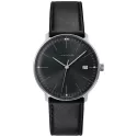 Junghans MAX BILL 38 Quartzuhr Stahl schwarz Index