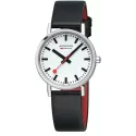 MONDAINE Classic 36 original Schweizer Bahnhofsuhr matt