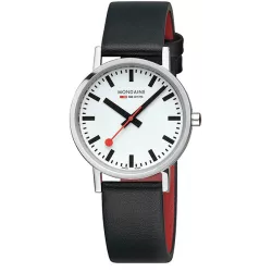 MONDAINE Classic 36 original Schweizer Bahnhofsuhr matt