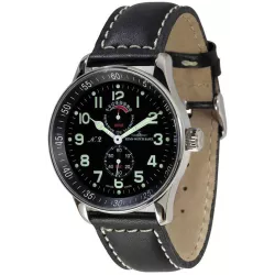 ZENO-WATCH BASEL Pilot X-Large Handaufzug Fliegeruhr mit Gangreserve