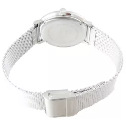 Junghans MAX BILL 33 Quartzuhr Stahl hellgrau Index Mesh