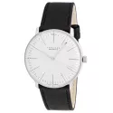 Junghans MAX BILL 38 Automatikuhr Stahl weiss Index Leder