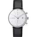 Junghans MAX BILL 40 Automatikuhr Chronoscope Stahl weiss Index