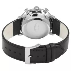 Junghans MAX BILL 40 Automatikuhr Chronoscope Stahl weiss Index