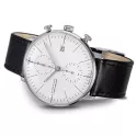 Junghans MAX BILL 40 Automatikuhr Chronoscope Stahl weiss Index