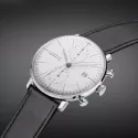 Junghans MAX BILL 40 Automatikuhr Chronoscope Stahl weiss Index