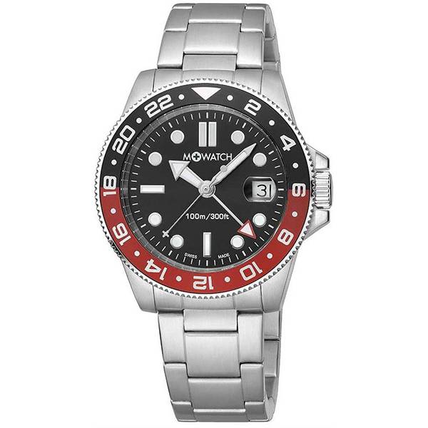 M-WATCH Aqua Steel 41, Schweizer Sportuhr GMT M-WATCH Aqua Steel 41, Schweizer Sportuhr GMT