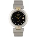 ZENO Fashion XL Quartzuhr bicolor schwarz