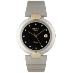 ZENO Fashion XL Quartzuhr bicolor schwarz