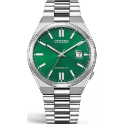 CITIZEN Tsuyosa Retro Automatik Uhr Stahl grün
