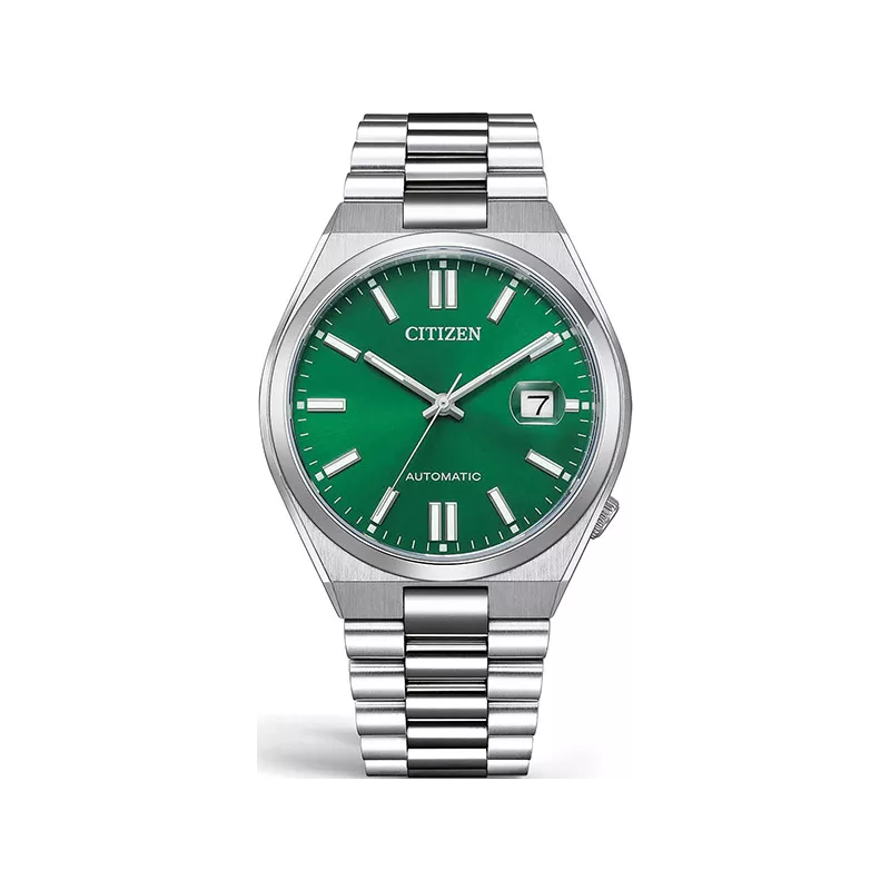 CITIZEN Tsuyosa 40 Retro Automatik Uhr Stahl grün