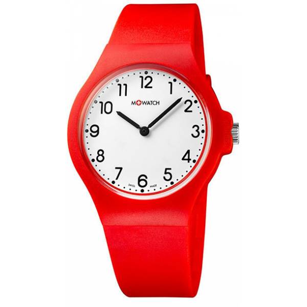 M-WATCH Core 37, Schweizer Quartzuhr rot