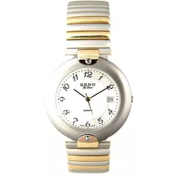 ZENO Stretch Time Fixo Flex Quartzuhr bicolor