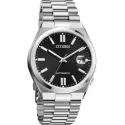 CITIZEN Tsuyosa Retro Automatik Uhr Stahl schwarz