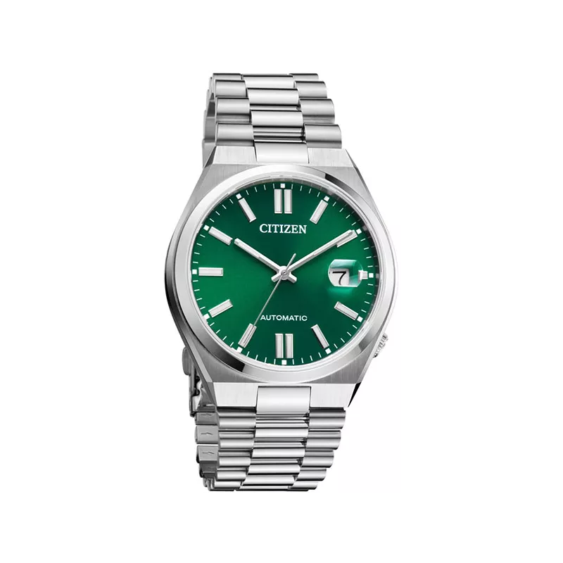 CITIZEN Tsuyosa 40 Retro Automatik Uhr Stahl grün