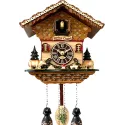 Kuckucksuhr Chalet Swiss Holz Q-Wanduhr Kühe