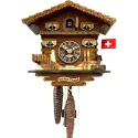 Kuckucksuhr Chalet Swiss Holz Wanduhr mechanisch