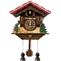 Kuckucksuhr Chalet Swiss Holz Q-Wanduhr Reh und Hase