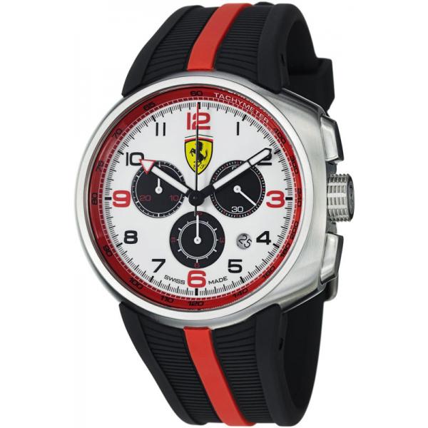 FERRARI Fast Lap Chronograph Quartzuhr, weiss-schwarz