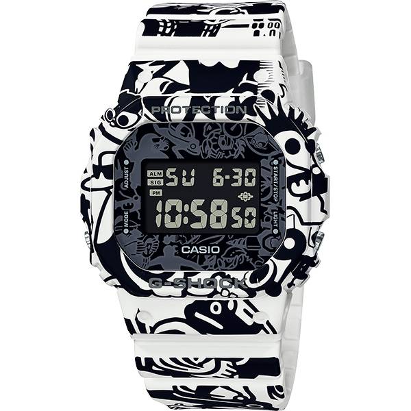 G-SHOCK Retro Universe, LCD Digitaluhr, weiss G-SHOCK Retro Universe, LCD Digitaluhr, weiss