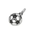 Anhänger Fussball 10mm in Silber