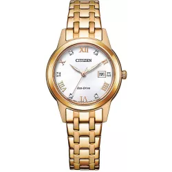 CITIZEN Elegant Lady Eco-Drive Solaruhr Stahl ros