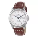 ZENO-WATCH BASEL Retro Basic Automatik Uhr Tag Datum weiss/ros