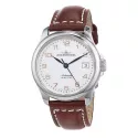 ZENO-WATCH BASEL Retro Basic Automatik Uhr Datum weiss/ros
