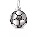 Anhänger Fussball 10mm in Silber