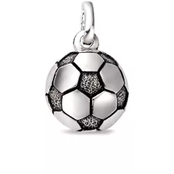 Anhänger Fussball 10mm in Silber