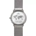 Junghans MAX BILL 38 Mega Solar Funkuhr Titan hellgrau Index Mesh