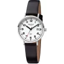 Regent Just Time: Armbanduhr mit Zahlen Leuchtzifferblatt 31mm
