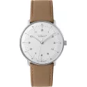 Junghans MAX BILL 38 Automatikuhr Stahl weiss Zahlen