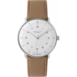 Junghans MAX BILL 38 Automatikuhr Stahl weiss Zahlen