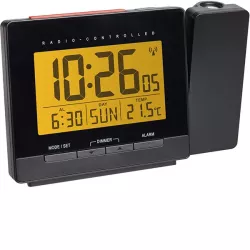 TFA Funk-Projektionsuhr mit Wecker Thermometer