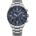 CITIZEN Elegant Weltzeit Eco Drive Solar Funkuhr Titan blau