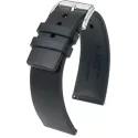 Uhrenband HIRSCH Kautschuk Pure schwarz 22mm