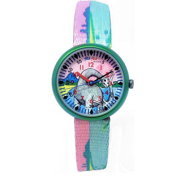 FLIK FLAK® Kinderuhr, Dino grün, Brachiosaurus FLIK FLAK® Kinderuhr, Dino grün, Brachiosaurus