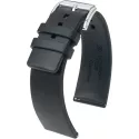 Uhrenband HIRSCH Kautschuk Pure schwarz 24mm