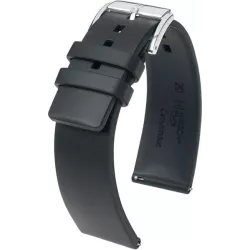 Uhrenband HIRSCH Kautschuk Pure schwarz 24mm