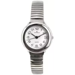 CATENA Stretch Damenuhr Zahlen weiss