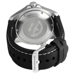 ZENO-WATCH BASEL Pro Diver II XL Quartz Taucheruhr schwarz-weiss