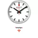 MONDAINE Wall Clock SBB Bahnhofswanduhr Stop2Go WiFi