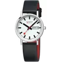 MONDAINE Classic 36 Bahnhofsuhr TagDatum