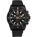 ZENO-WATCH BASEL PD Look Chronograph Quartz Edelstahl schwarz/rot