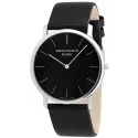 ZENO-WATCH BASEL Bauhaus XL Quartzuhr schwarz